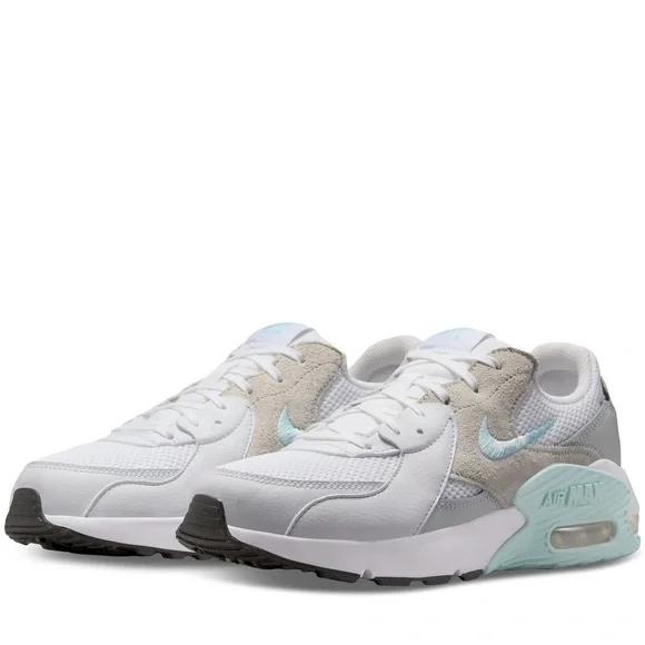 NEW Nike Air Max Excee Shoe White / Grey / Light Blue - Size Women’s 6.5 - Picture 3 of 4